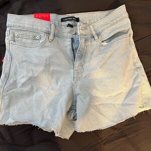 Calvin Klein Women's Light Blue Denim Shorts